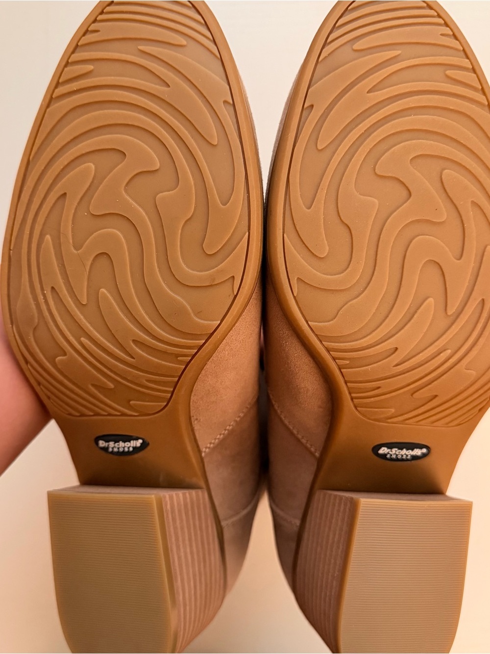 Dr. Scholl’s Lawless Ankle Boots Tan Suede Block Heel Women’s Size 10 - Picture 3 of 4